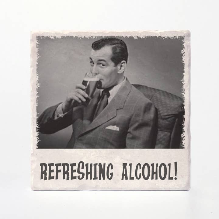 Versatile Coasters Canada - Wholesale Coasters - Retro Drunk Guys Coasters3