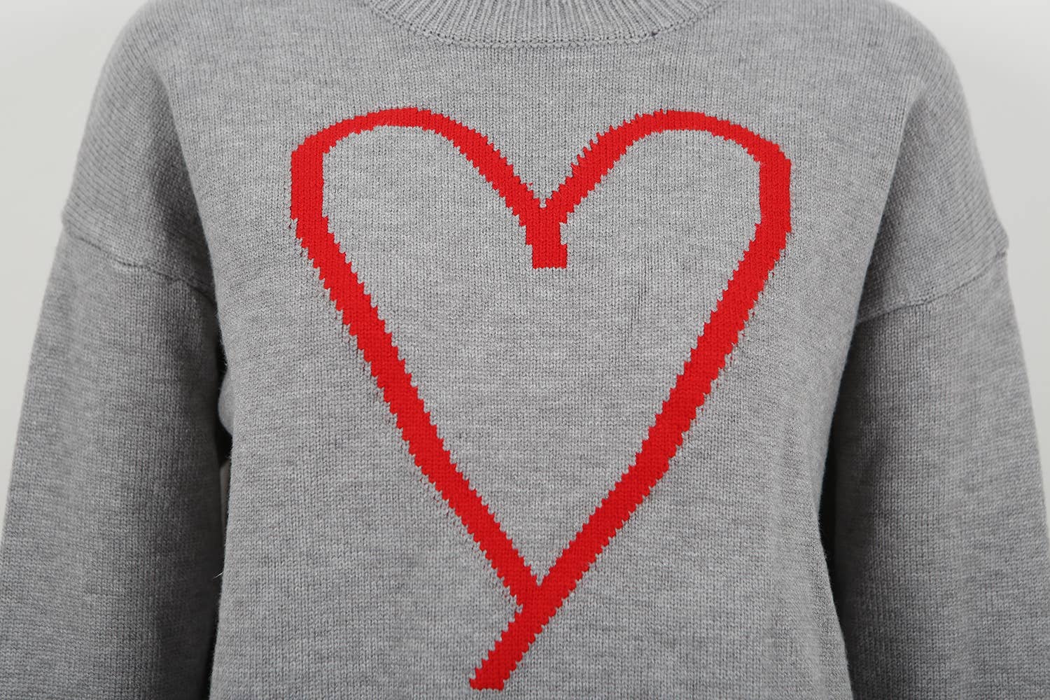 Hope & Sunshine - Wholesale Knit Sweater - Women's - Valentine's Heart Pullover Sweater57