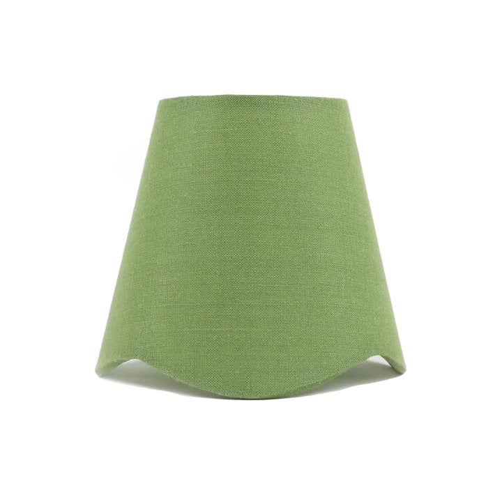 International Shades - Wholesale Lamp Shade - Scalloped Linen Chandelier Shade1