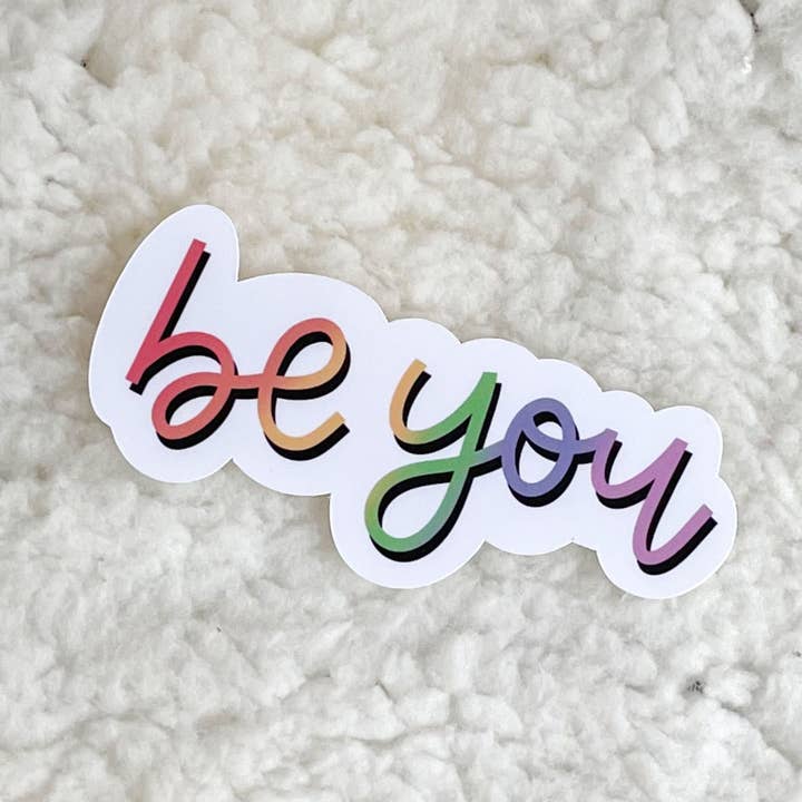 Be You Sticker | Pride Sticker | LGBTQ+ Sticker voor wholesale door Hudg Creations