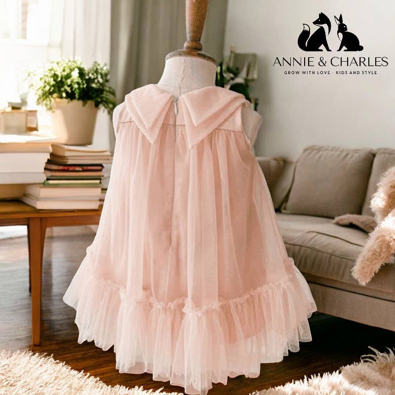 Annie & Charles - Wholesale Dress - Kids - Annie & Charles® Premium Tulle Dress BOW3