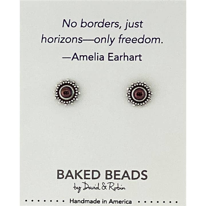Baked Beads - Wholesale Stud/Post Earrings - Quotestone Post4