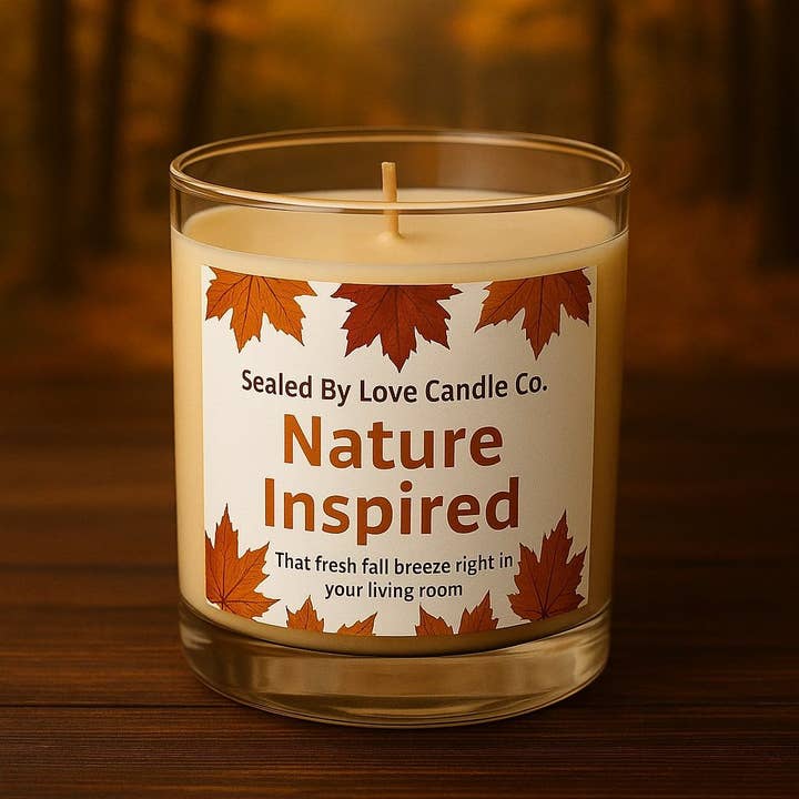 Nature Inspired Candle for wholesale by Sealed By Love Candle Co.