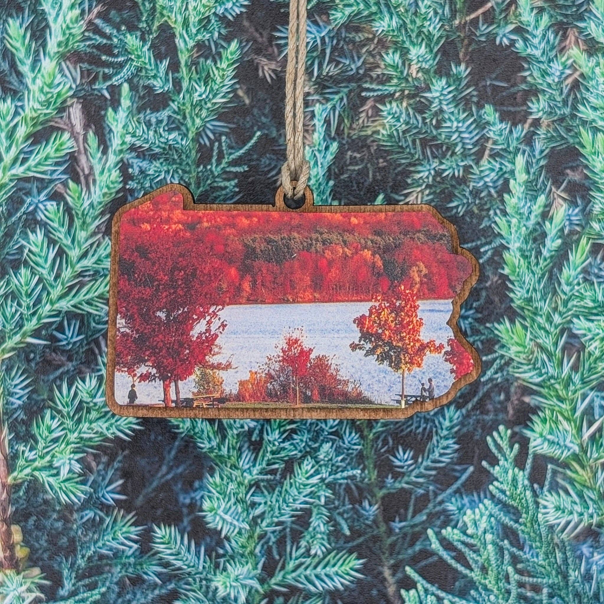 The Little Ornament Shop - Wholesale Ornament - Pennsylvania Mountain Sunrise Ornament8