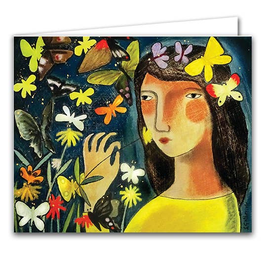 Biglietto di auguri vuoto - «Farfalle» per la vendita all'ingrosso da parte di Silver Birch Cards