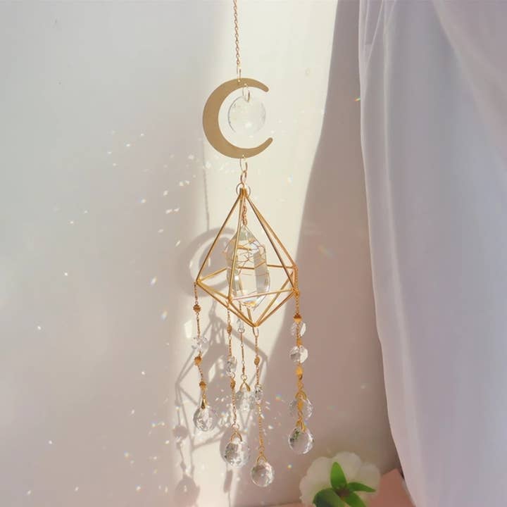Crystolver (We Cover All Import Fees) - Wholesale Suncatcher - White Quartz Chandelier Crystal Prism Suncatcher1