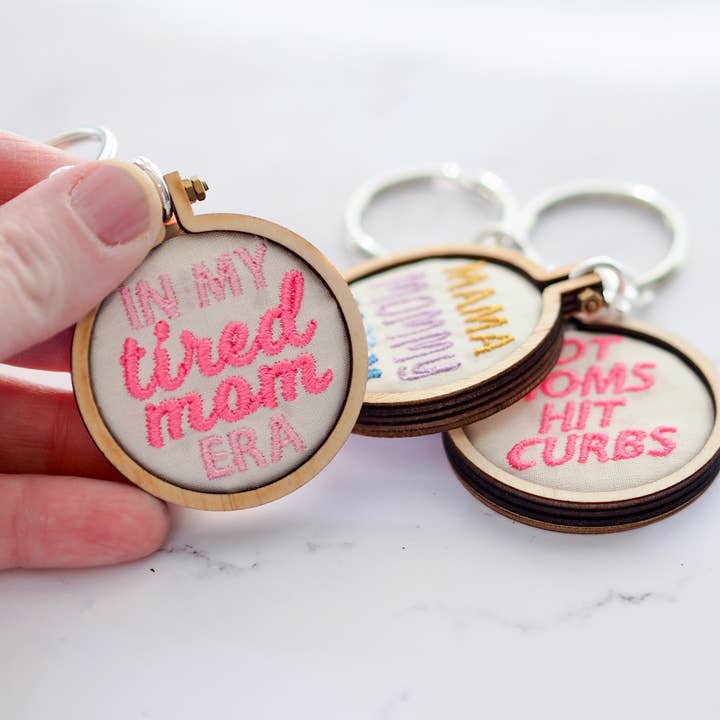 Little L Designs - Wholesale Keychain - Women's - Embroidered Mom Keychains