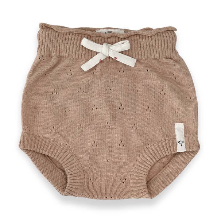 Bloomers van 100% biologisch katoen - Gebreid - Nude voor wholesale door Saga Copenhagen