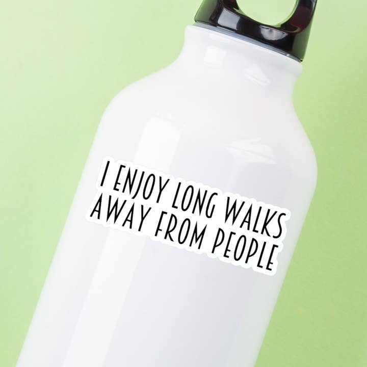 Roxanne Johnston Designs - Wholesale Sticker - I Enjoy Long Walks Away From People Sticker1