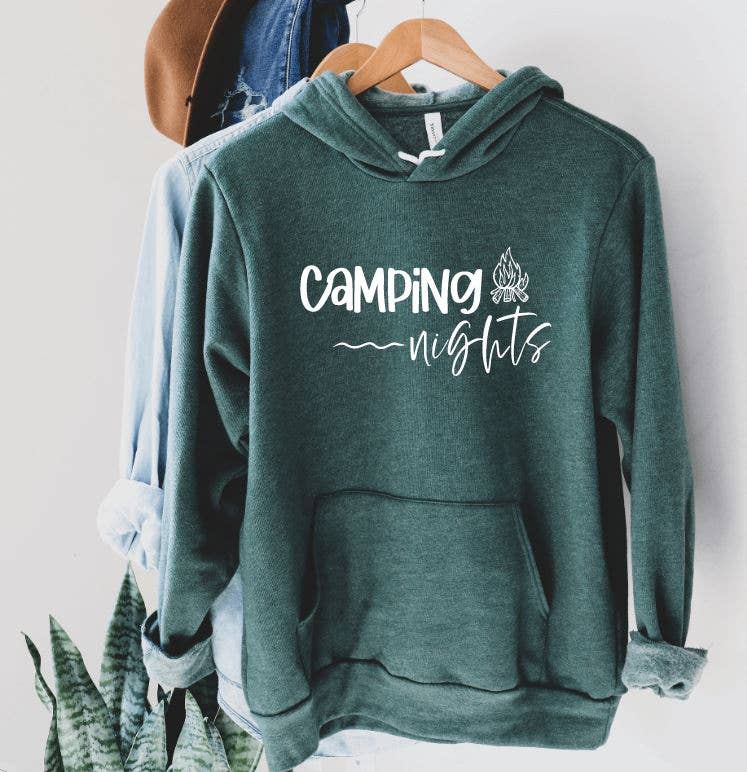 Tron Tron Graphic Wear - Vente Sweat à capuche – femme - Sweat à capuche Camping Nights #853