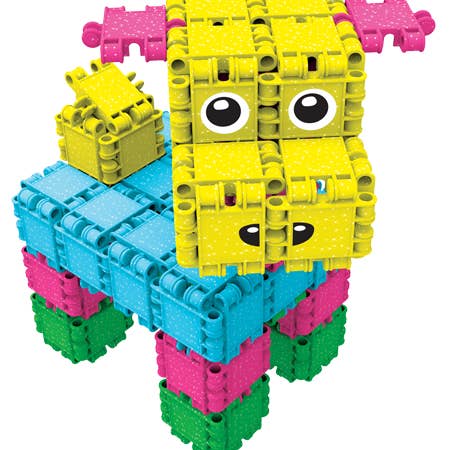 CLICS NV - Wholesale Building Set - Kids - Clics Bucket 8 in 1 - Glitter - made from recycled material11