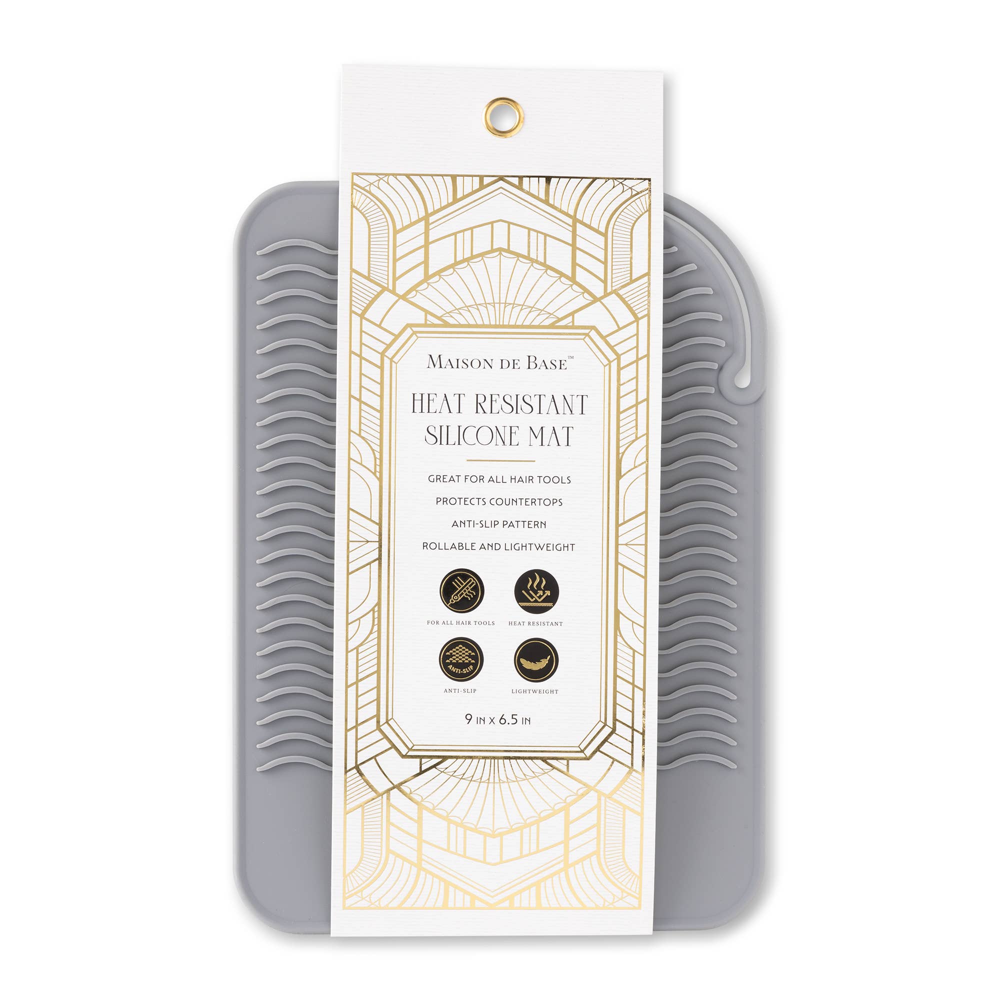 Core Home - Vente Ustensile/gadget de cuisine - Tapis Résistant à la Chaleur en Silicone - Gris0