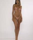 Attitude swimwear – Großhandel Bikini – Damen – Dreieck-Bikini mit Gürtelband, goldfarbenem Ring und Tanga-Slip9