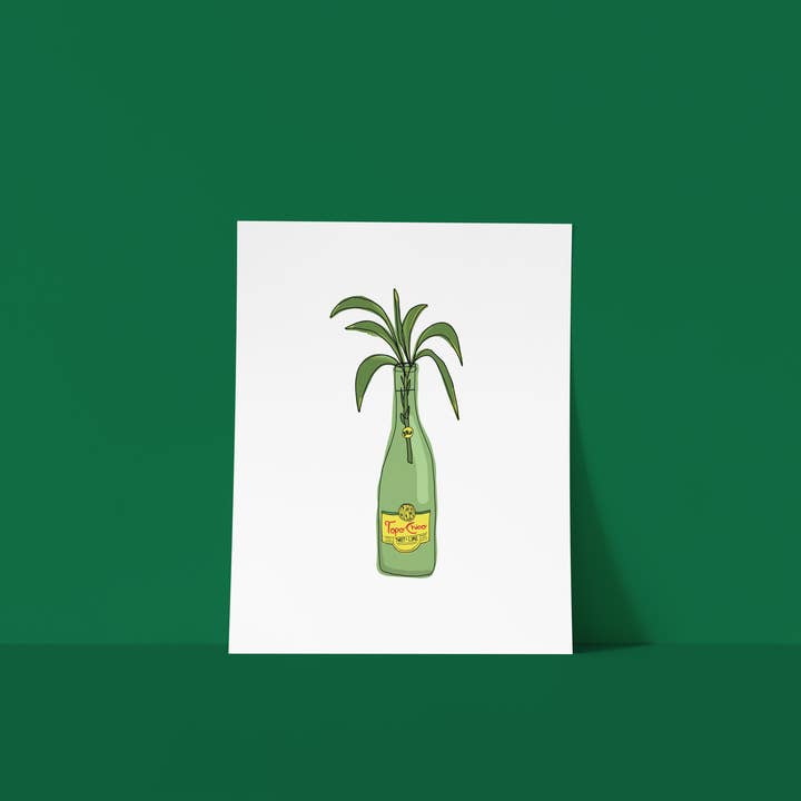 Topo Chico bamboe kunstprint voor wholesale door Gab Art & Design