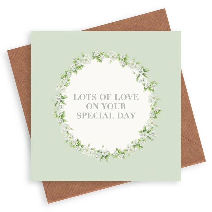 Vintage Sentiments Greeting Card – Luxury Birthday Card with Kraft Envelope Included for wholesale by Crumble & Core