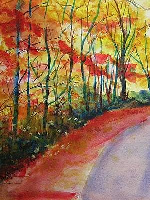 Fall Abstract for wholesale by Lizzy Forrester Fine Art