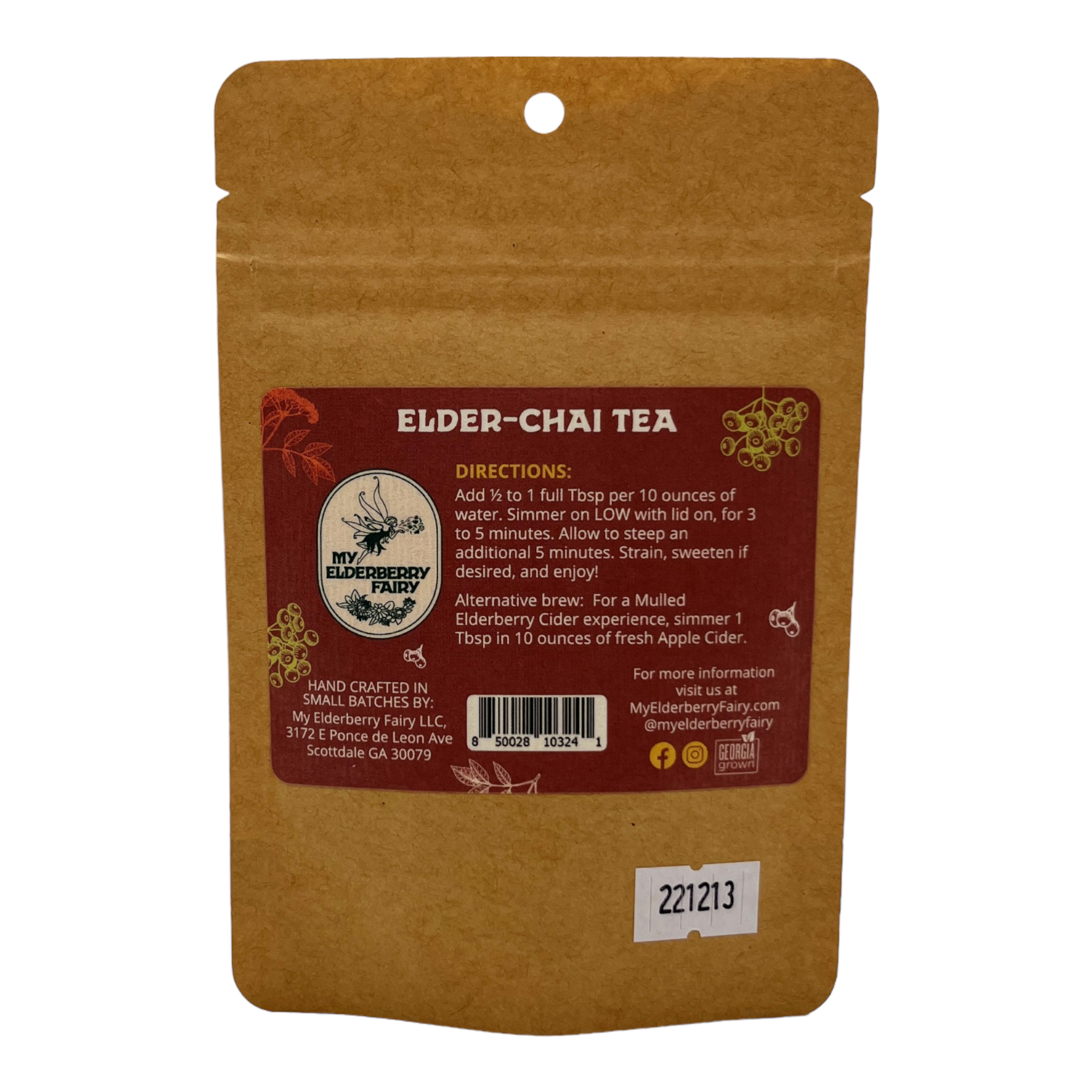 My Elderberry Fairy - Wholesale Loose Tea - Elder-Chai Tea (1 oz)2