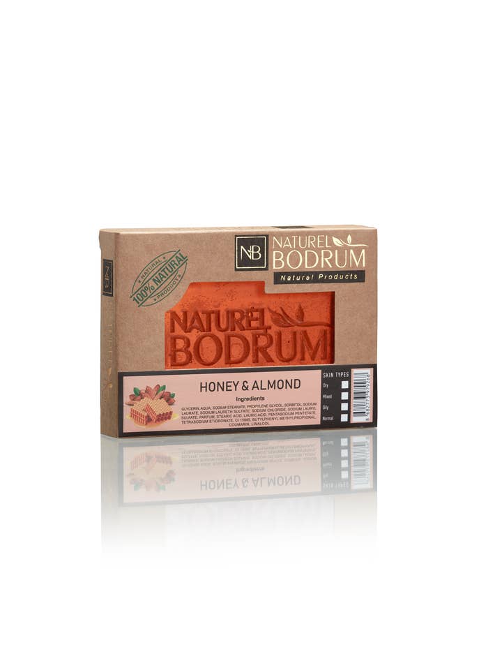 Honning & Mandel Nb 100% Naturlig Glycerin Sæbe - Tyrkisk Sæbe for engroshandel hos NB NATURAL BODRUM