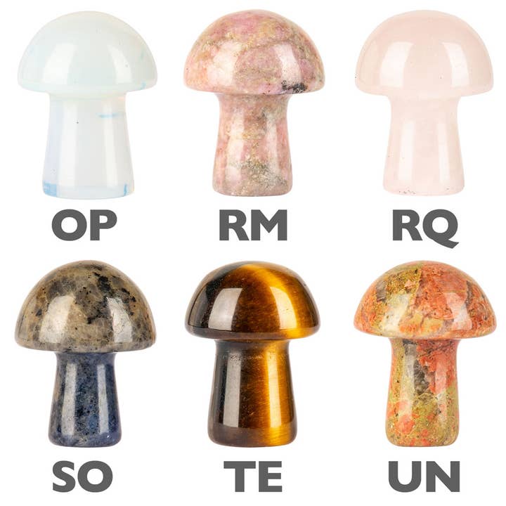 Benjamin International - Wholesale Spiritual Stone/Crystal - Crystal Mushrooms