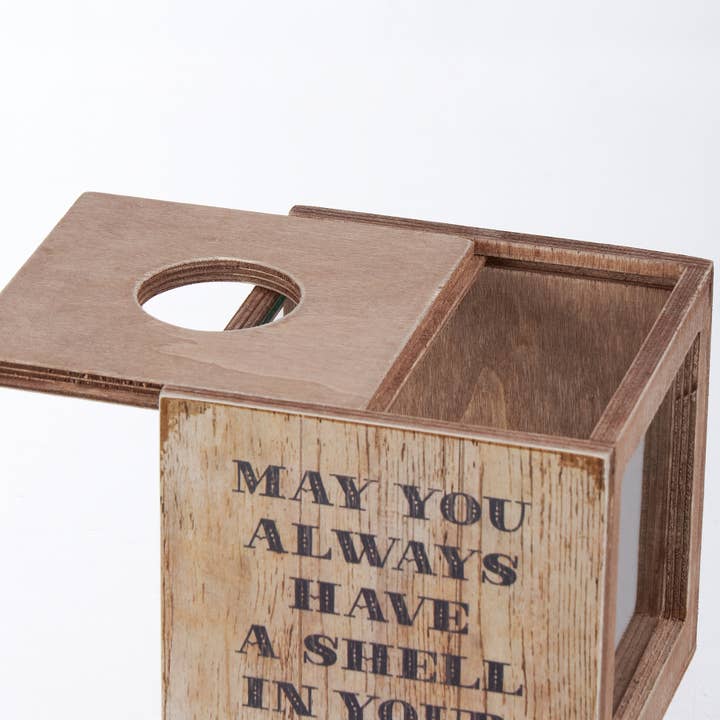 Primitives by Kathy - Wholesale Stationery/Notecard Set - Always Have A Shell Shell Holder