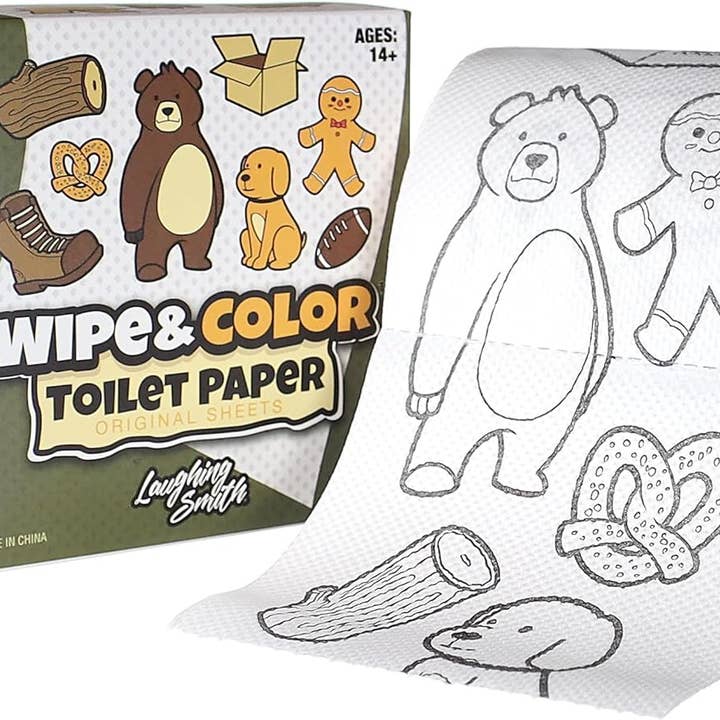 Smith Brands - Wholesale Prank/Gag Gift - Funny Toilet Paper Novelty Tissue Roll - Wipe & Color