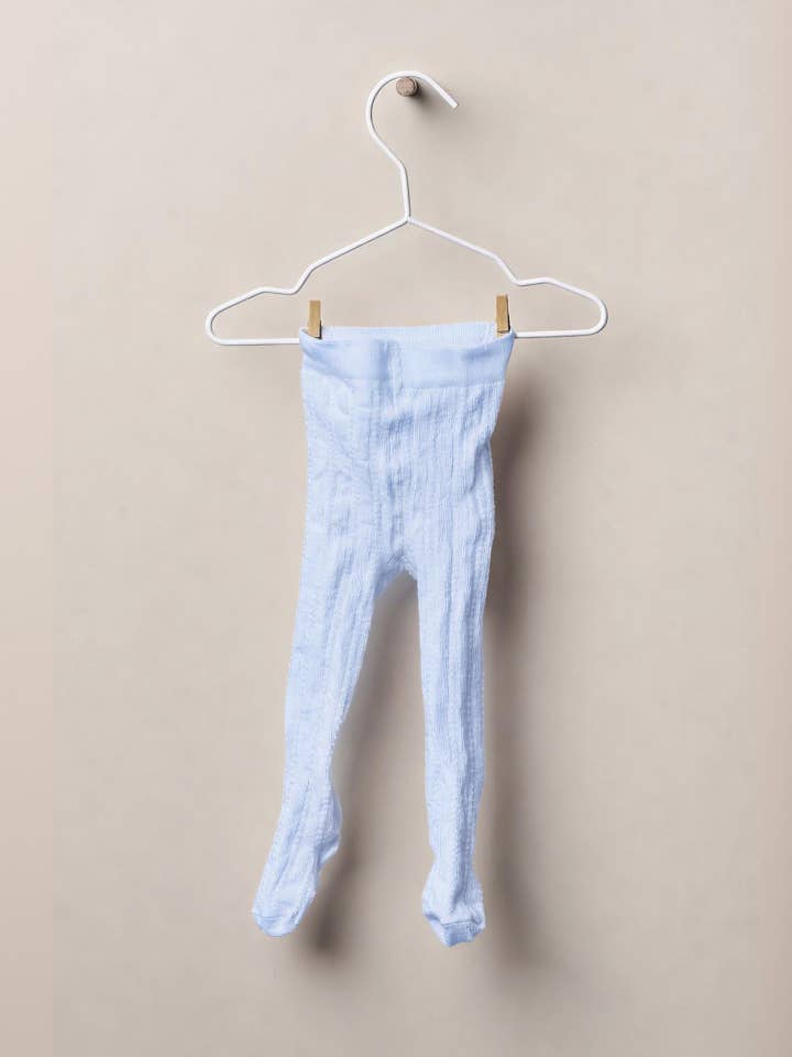 Baby crochet design cotton tights for baby | WINTER STORIES for wholesale by Wedoble: sustainable children's fashion