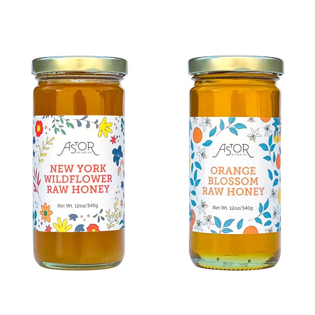 Astor Apiaries - Wholesale Honey - 2-Varietal Raw Honey Case4