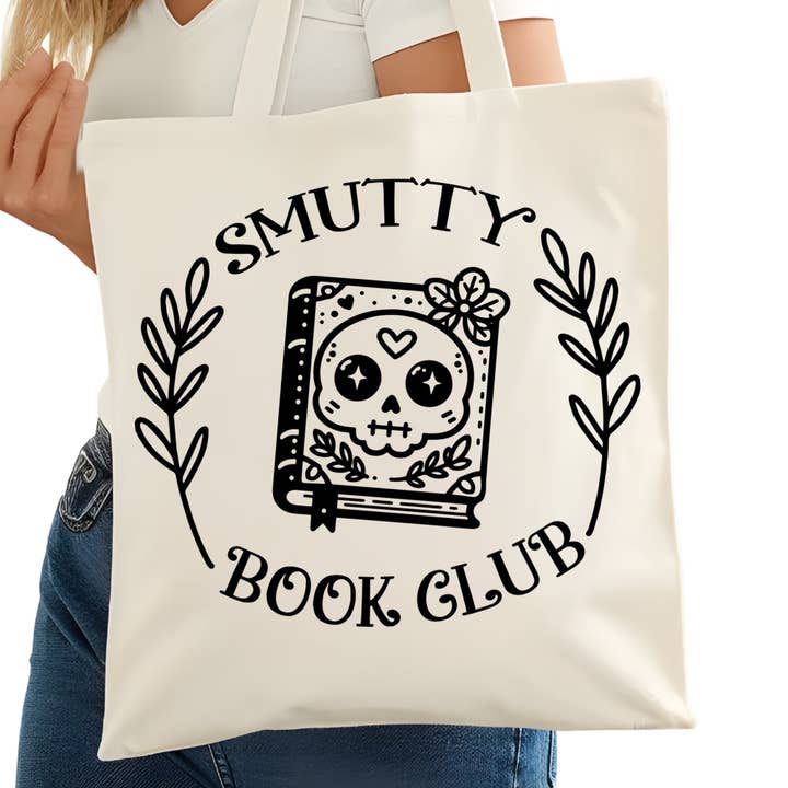Sac de livres coquin du club de lecture – Tote bag pour les amoureux des livres – Sac de lecteur – Tote pour lecteur de romance - Librairie pour la vente par Purely Bookish