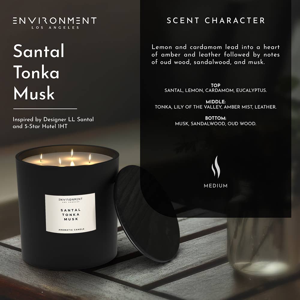 ENVIRONMENT - Wholesale Pot/gevulde kaars - 55oz Geïnspireerd door 1 Hotel® en Santal® Candle Santal | Tonka4