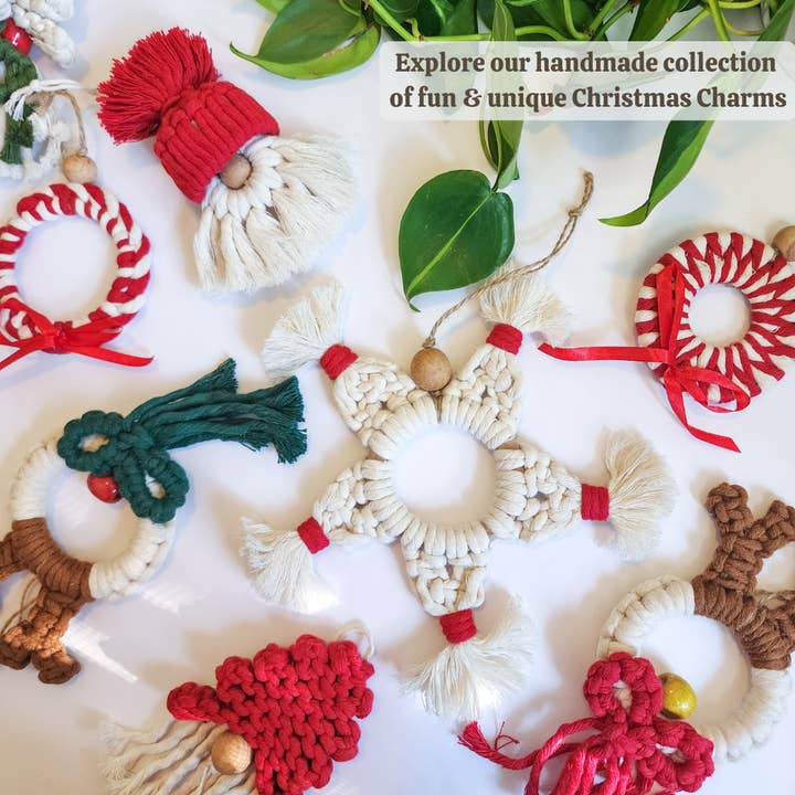 Handmade By Uruba - Wholesale Ornament - Christmas Gnomes | Cute Tree Decor | Boho Holiday Charms2