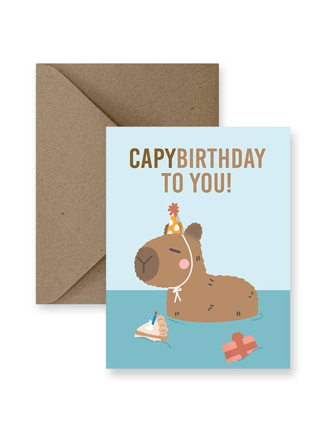 Capybirthday Card for wholesale by IMPAPER
