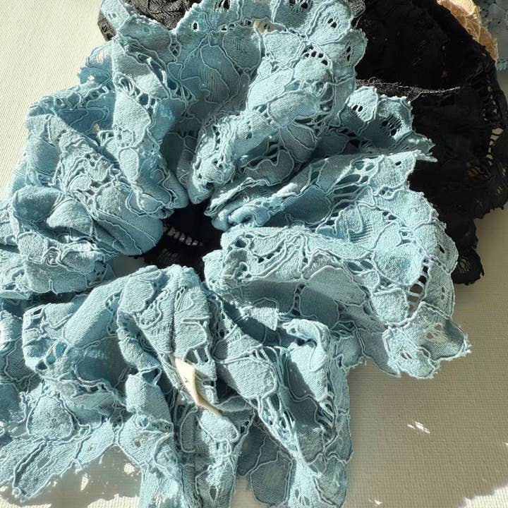 Billy Bamboo - Wholesale Scrunchie - Women's - LACE SCRUNCHIES - neutral