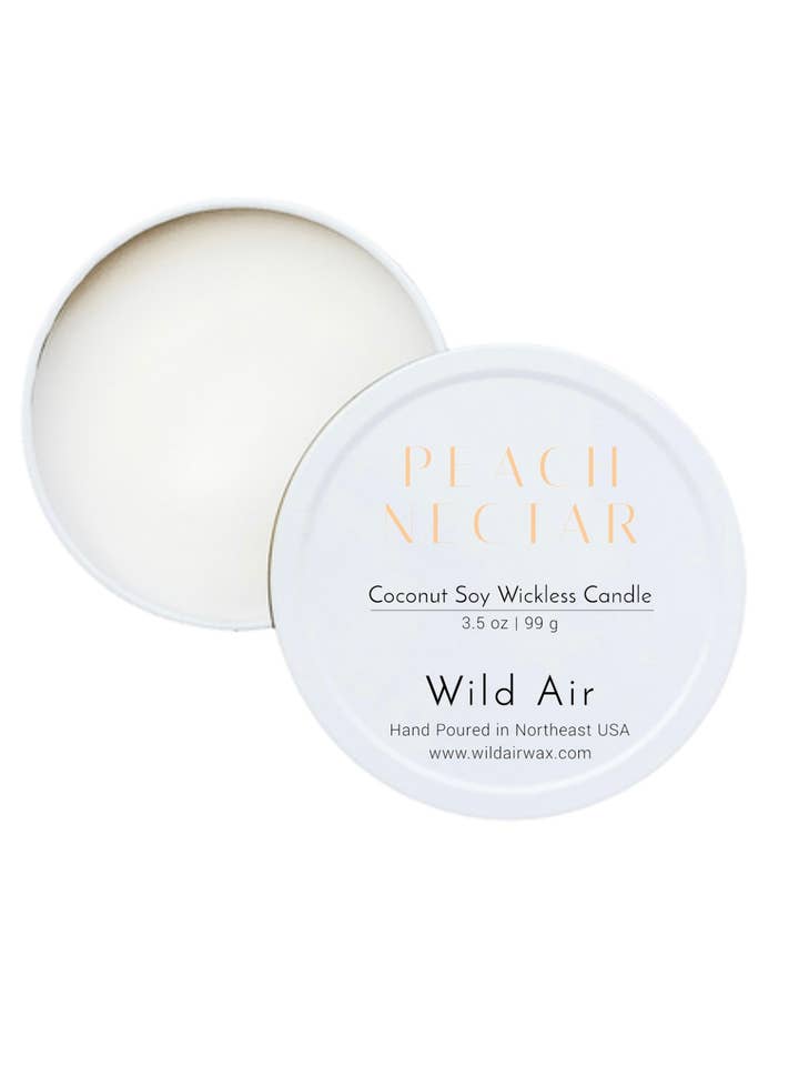 Peach Nectar Wickless Candle 3.5 oz for wholesale by Wild Air
