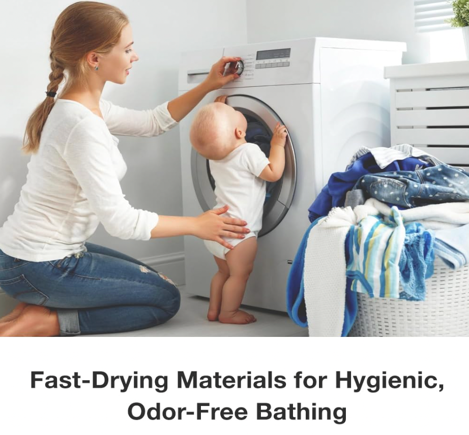 Snug Bug Gear - Vente Baignoire pour bébé – enfant et bébé - Ensemble de voyage 5 pièces avec coussin fleur de bain pour bébé bio7