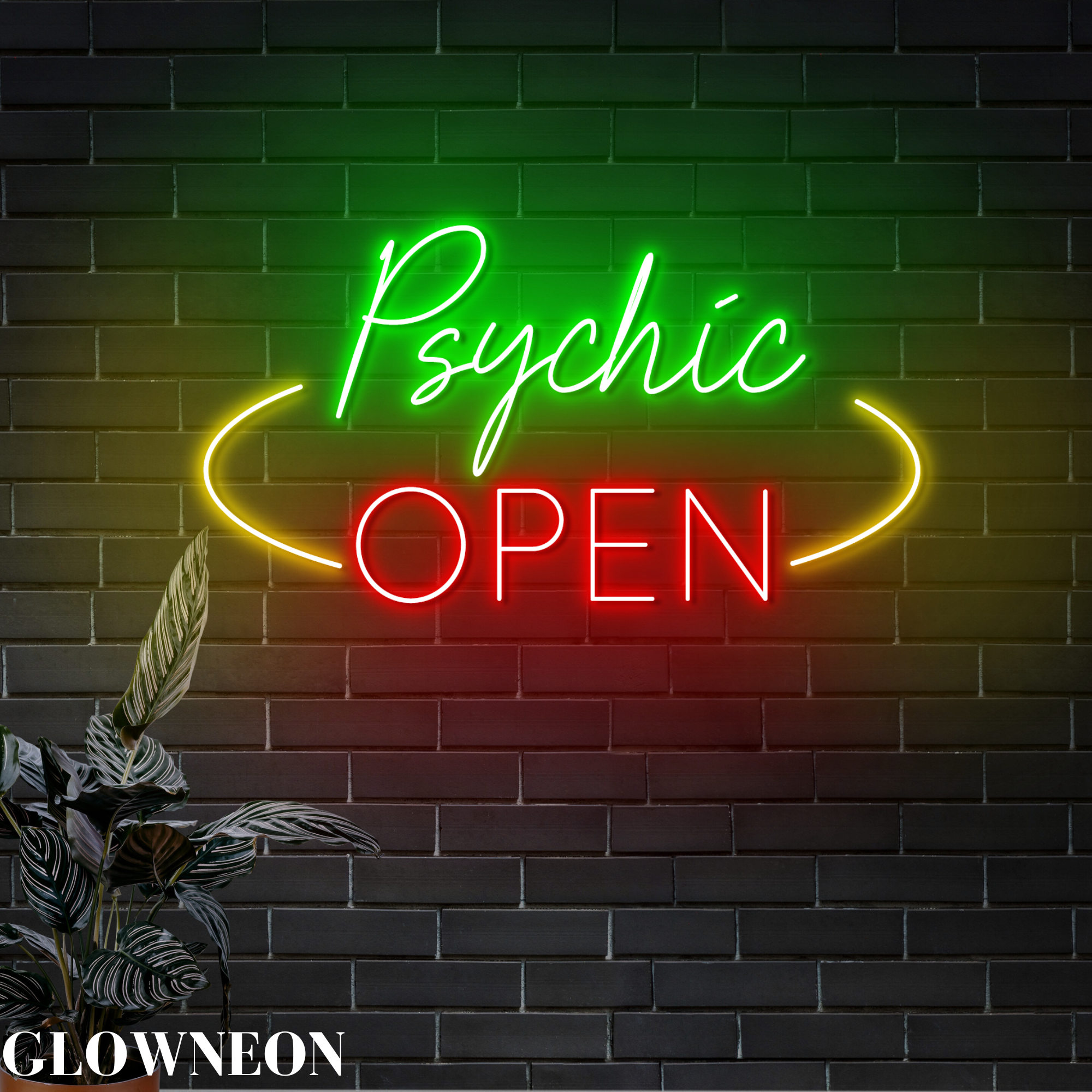 Glow Neon - Wholesale Neon Sign - Psychic Open Wall Art, Psychic Tarot Neon Sign, Psychic Sign0