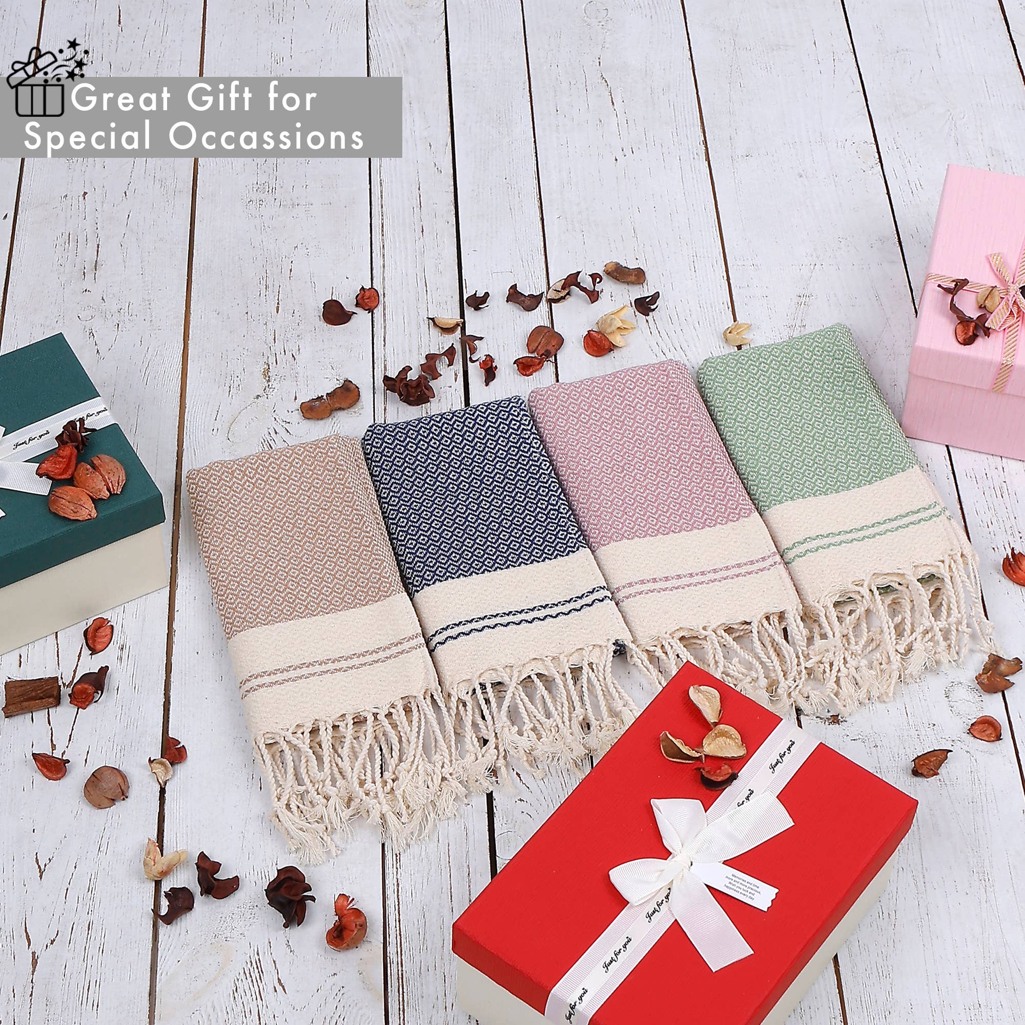 Evelynen Home - Venta al por mayor Toalla de manos - Toallas de mano decorativas turcas para baño y cocina8