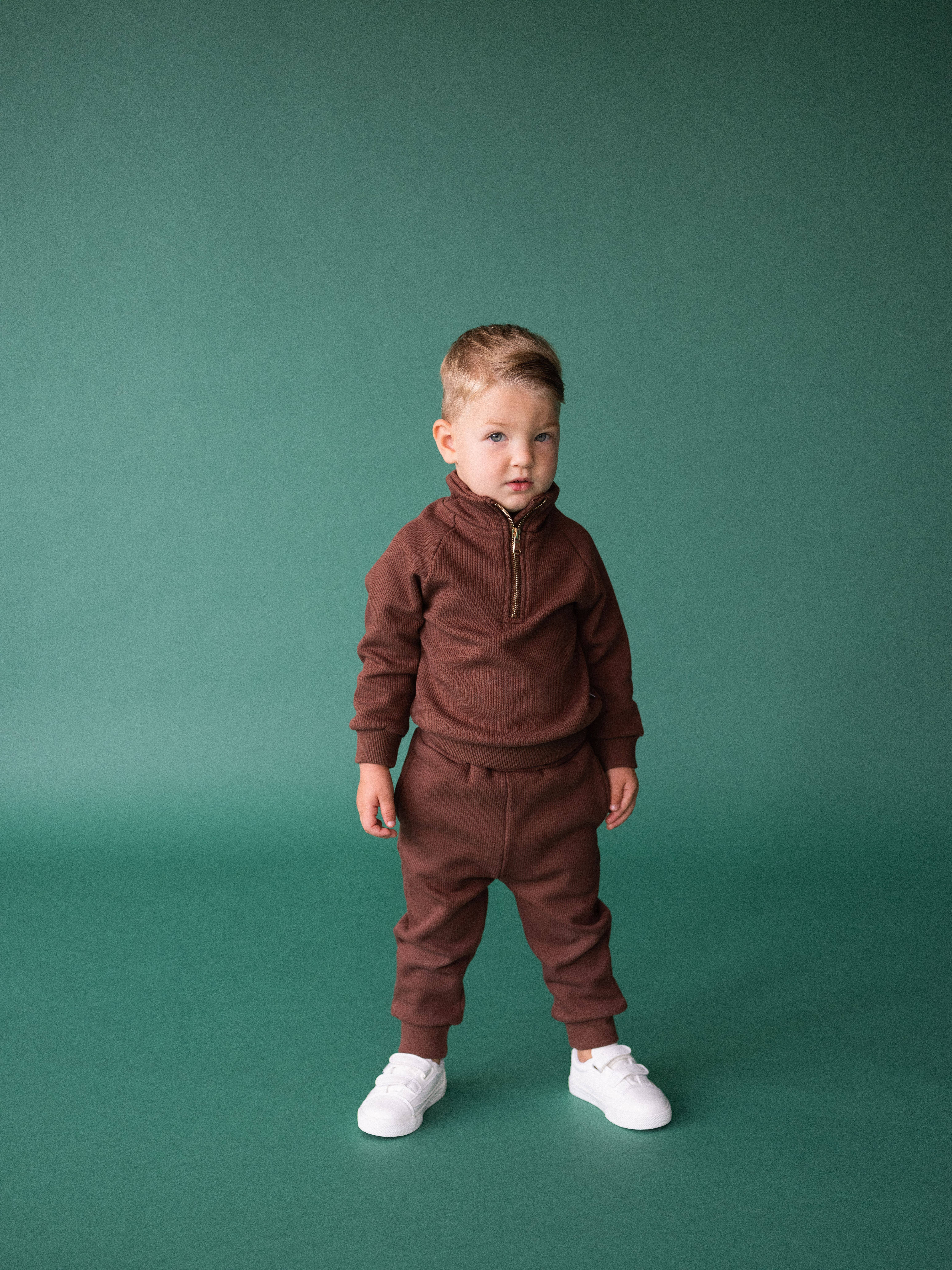 Walnut Kids Fleeced Tracksuit Ribbed Cotton for wholesale on Faire4