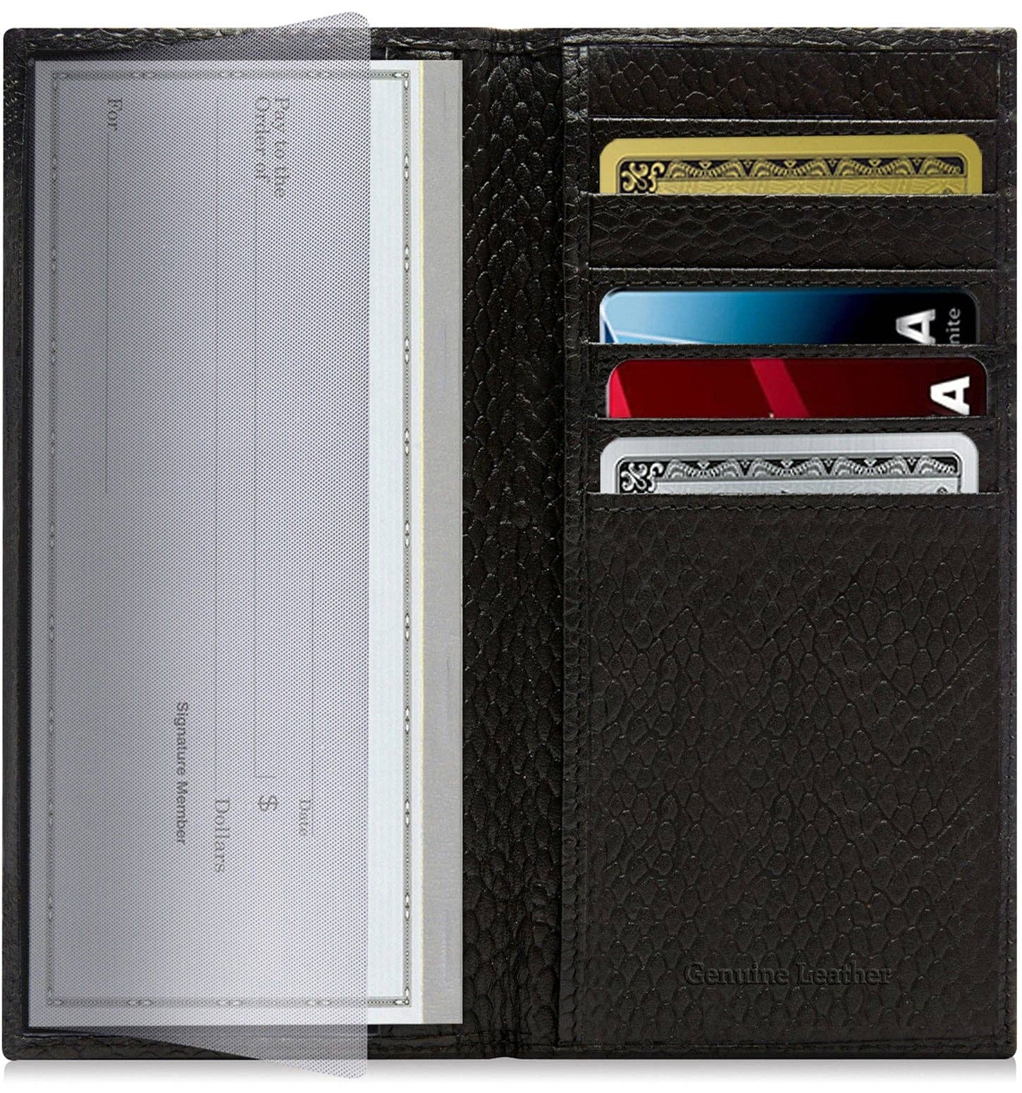 Access Denied Accessories - Wholesale Wallet - Unisex - Genuine Leather Checkbook Cover For Women &Men RFID Blocking66