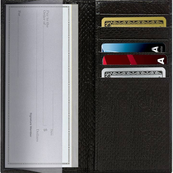 Access Denied Accessories - Wholesale Wallet - Unisex - Genuine Leather Checkbook Cover For Women &Men RFID Blocking66