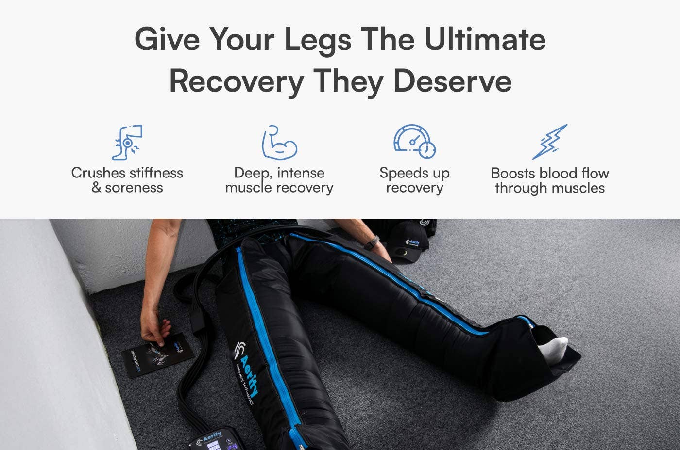 Endurance Lab - Wholesale Fitness Equipment - Charge Compression System – Elite Wireless Compression Boots by Aerify1