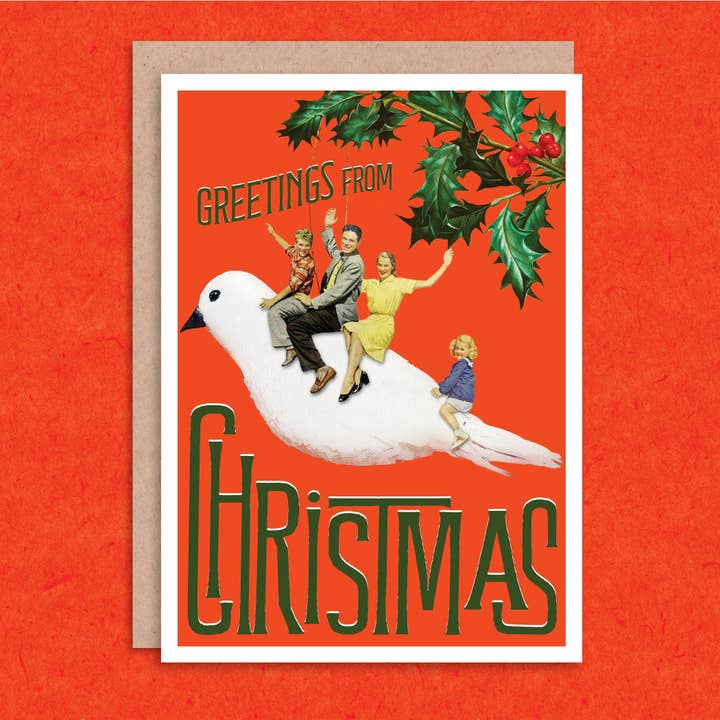 Grüße von der lustigen kleinen Weihnachtskarte (A1) für den Großhandel von Colossal Sanders