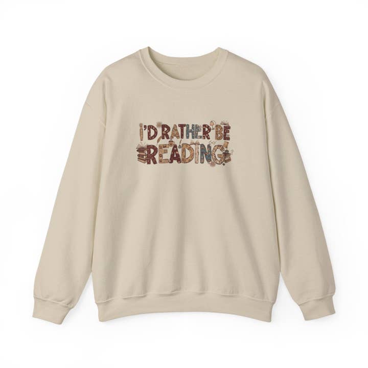 I Would Rather Be Reading Sweatshirt for wholesale by MagicMerchEmporium