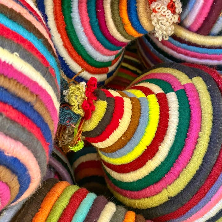 SOUK in the CITY – wholesale Basket – Berber Baskets STRIPED - mix8