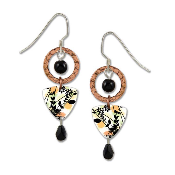 Copper CIR W Floral Triangle for wholesale by Left Hand Studios