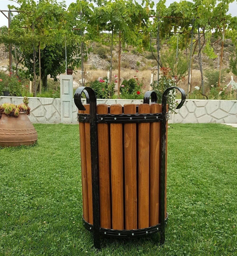 Deholzwart GmbH – Engroshandel Udendørs pynt/dekoration – DeHolzwart rund havebeholder3