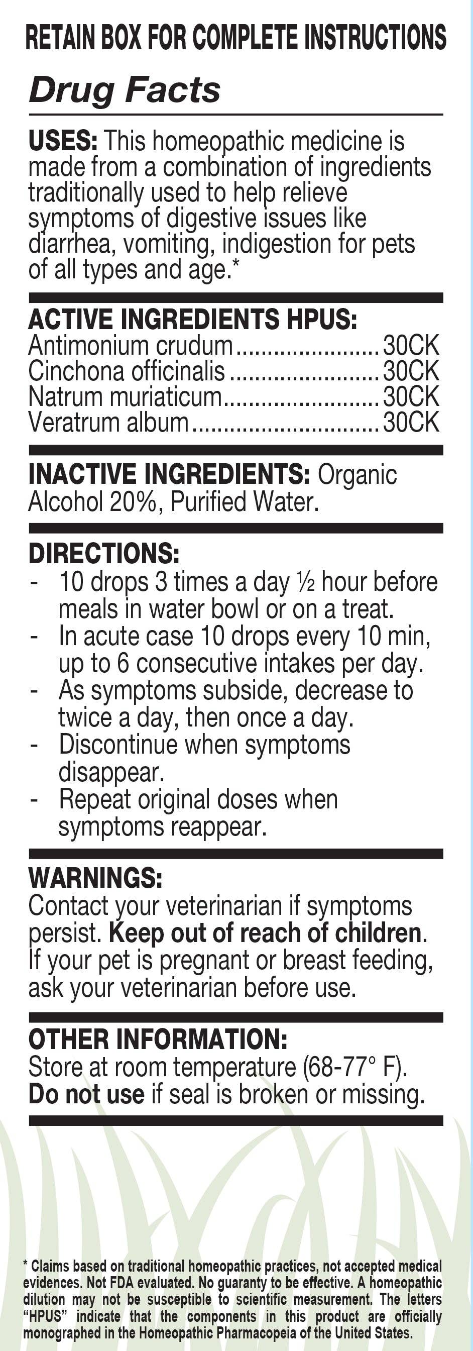 Ollois - Wholesale Pet Supplement - Cat/Dog - Ollopets Digestion Homeopathic Drops for All Pets, 30ml2