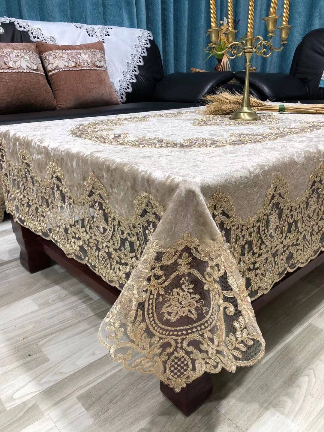 Ole – Engroshandel Dug – 135 * 180 CM Europæisk Stil Blonder Dug MIS08977