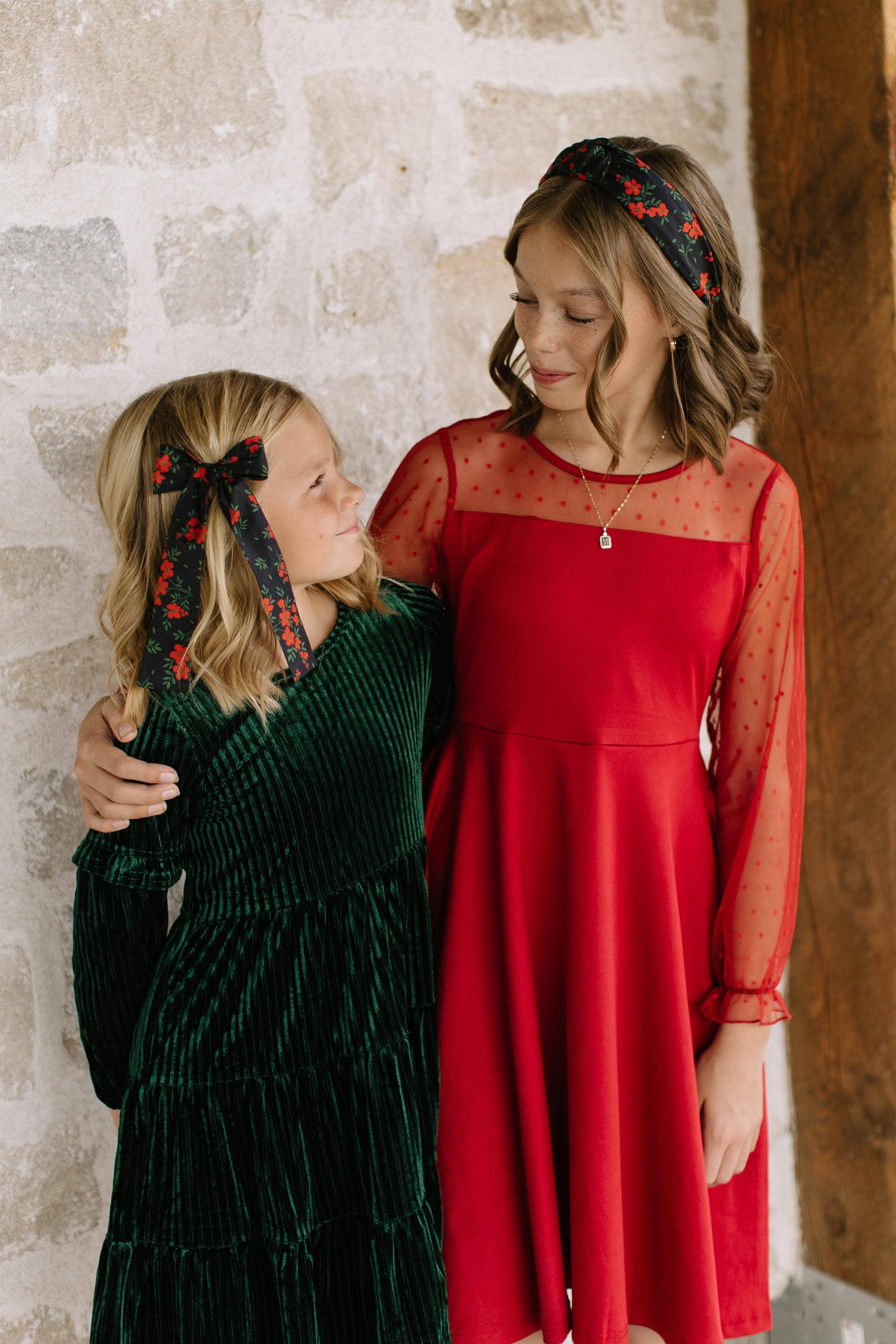 Boon Ties – wholesale Fashion headband – women's – Red Hot Floral - Knotted Headband8