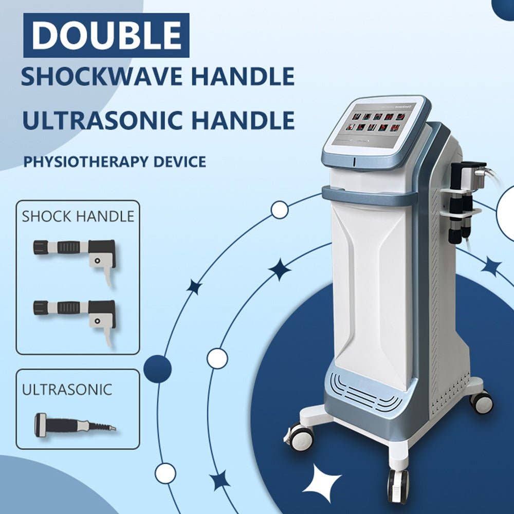 Cavitation Machines - Wholesale Electronic Skincare Device - Shape Tactics 2-in-1 Standing Shockwave & Ultrasound Therapy System3