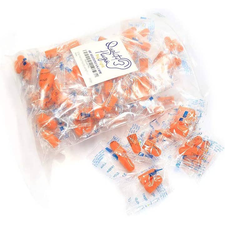 Quality Plugs - Wholesale Earplugs - 50 Pairs of Quality Foam Earplugs for Sleeping NRR: 32 dB